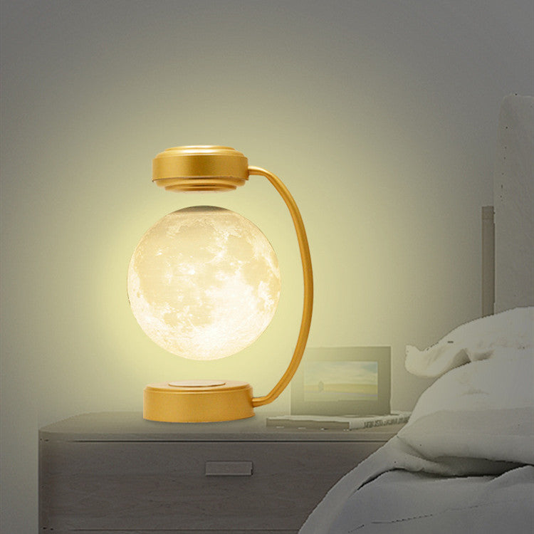 Magnetic Floating Moon Lamp – 3D LED Rotating Night Light