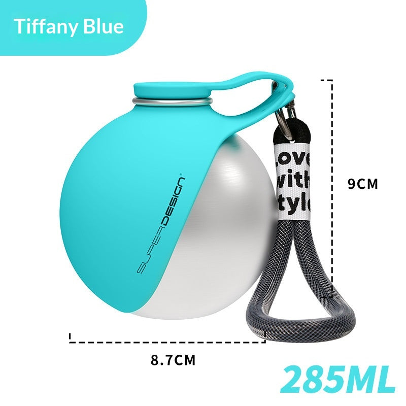 Portable Dog Water Bottle | Stainless Steel Pet Travel Bowl