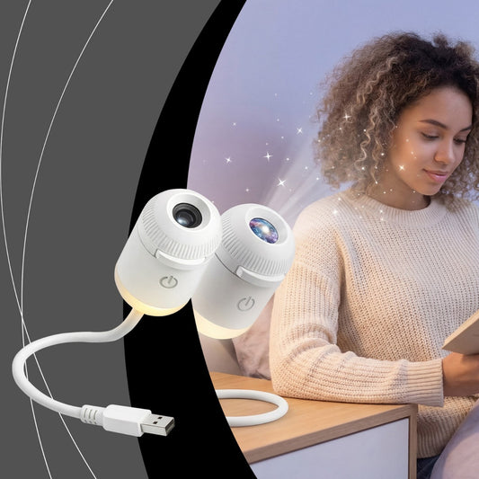 Star Projector Night Light | USB Starry Sky Lamp for Bedroom