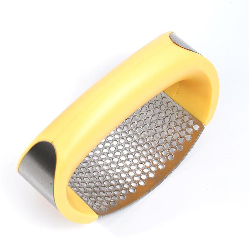 Stainless Steel Garlic Press & Masher – Heavy Duty Manual Kitchen Tool