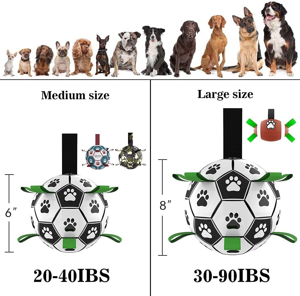 Interactive Dog Soccer Ball | Inflatable Training Toy for Large Dogs