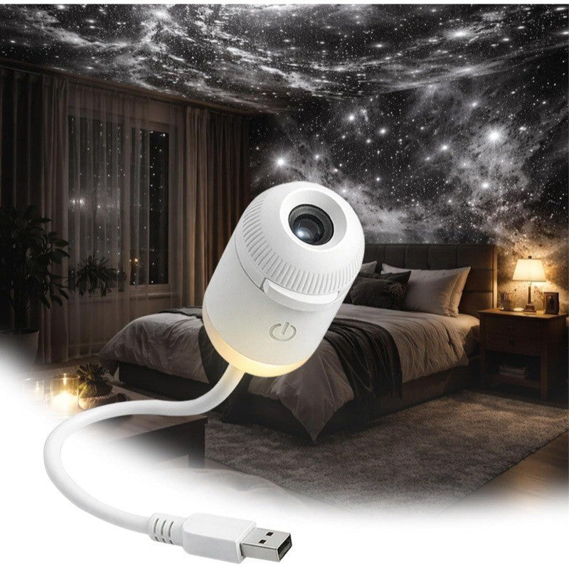 Star Projector Night Light | USB Starry Sky Lamp for Bedroom