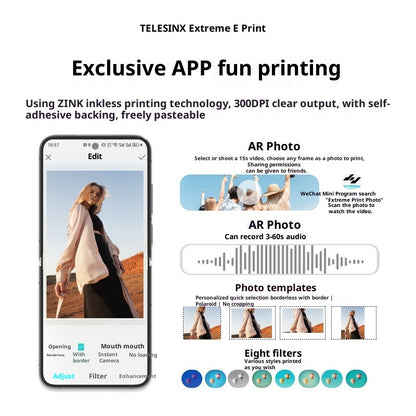 Pocket Photo Printer Portable Small