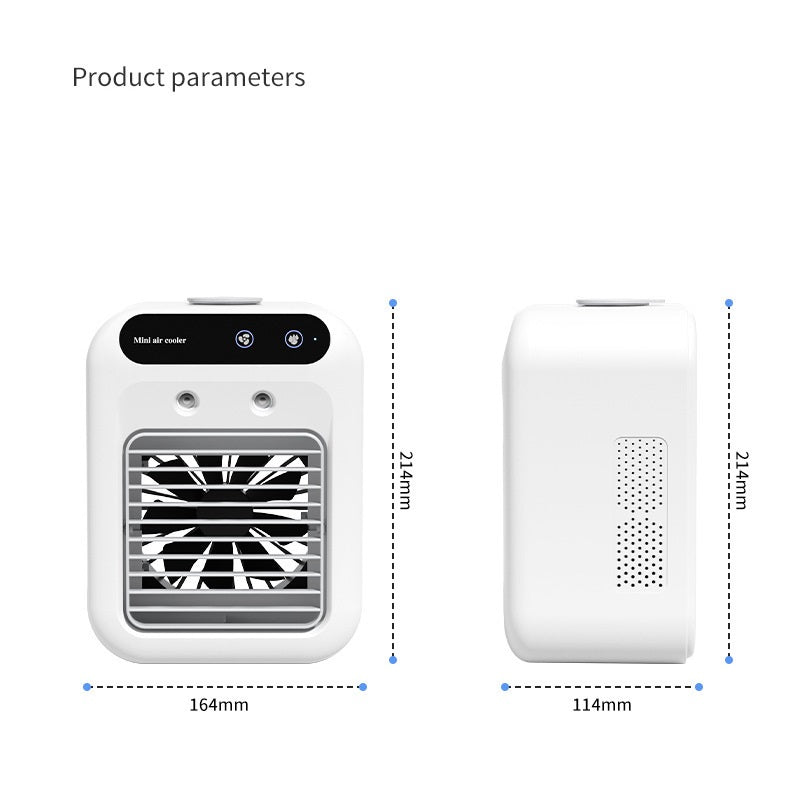 Portable Air Conditioner Fan with Water Cooling for Room, Office & Car