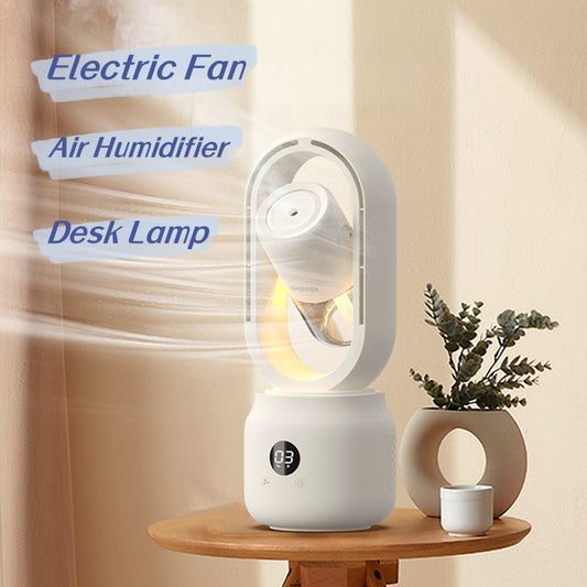 Portable Rechargeable Mist Fan with Humidifier - Stay Cool Anywhere