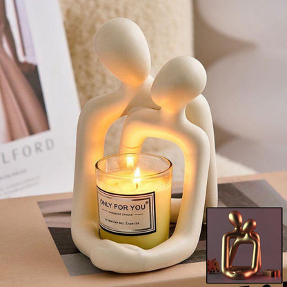 Loving Couple Figurine – Elegant Resin Home & Office Desk Decor