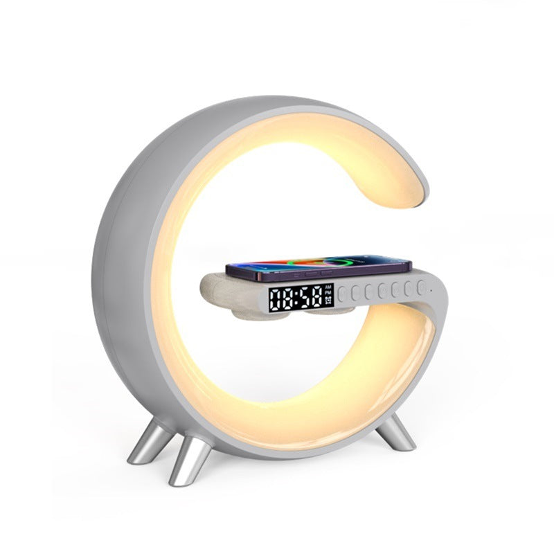 Smart G Shape LED Lamp – Bluetooth Speaker, Wireless Charging & App Control