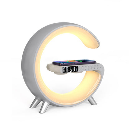 Smart G Shape LED Lamp – Bluetooth Speaker, Wireless Charging & App Control