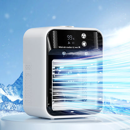 Portable Air Conditioner Fan with Water Cooling for Room, Office & Car