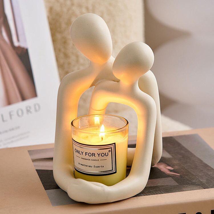 Loving Couple Figurine – Elegant Resin Home & Office Desk Decor