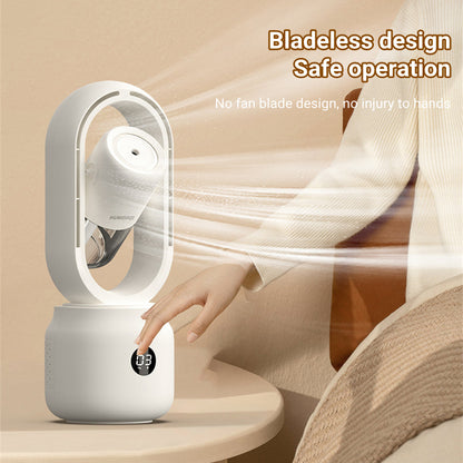 Portable Rechargeable Mist Fan with Humidifier - Stay Cool Anywhere
