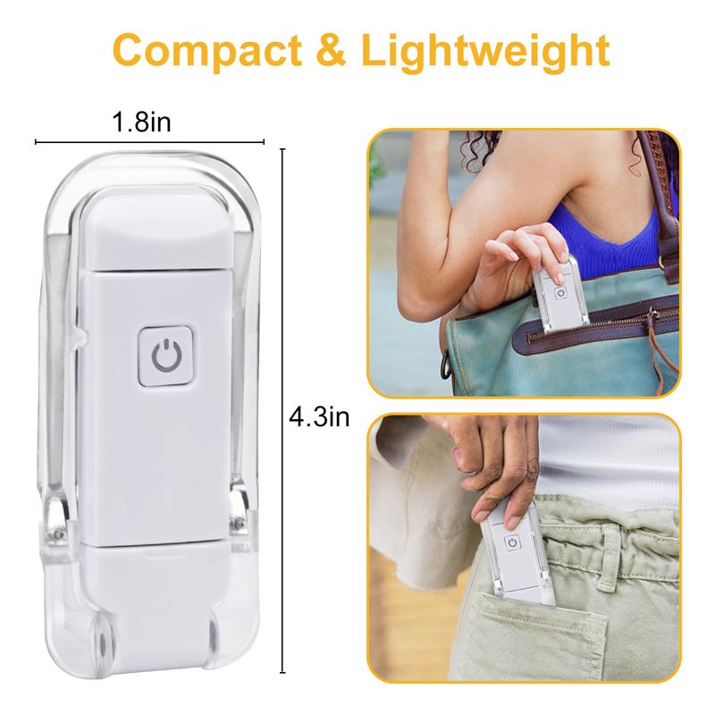 LED USB Rechargeable Book Light – Adjustable Clip Reading Lamp