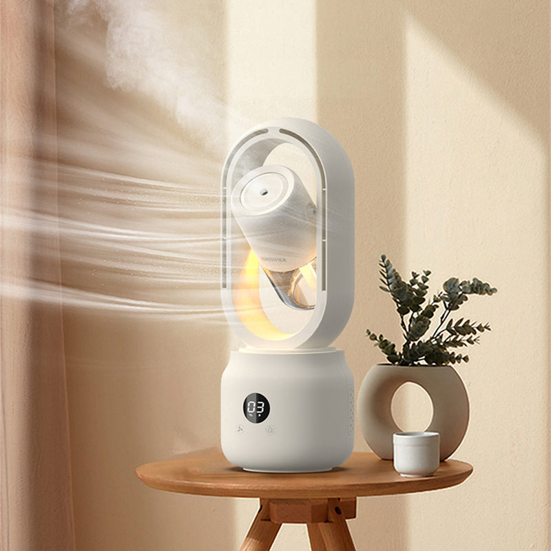 Portable Rechargeable Mist Fan with Humidifier - Stay Cool Anywhere