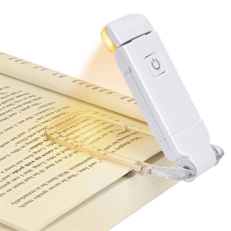 LED USB Rechargeable Book Light – Adjustable Clip Reading Lamp