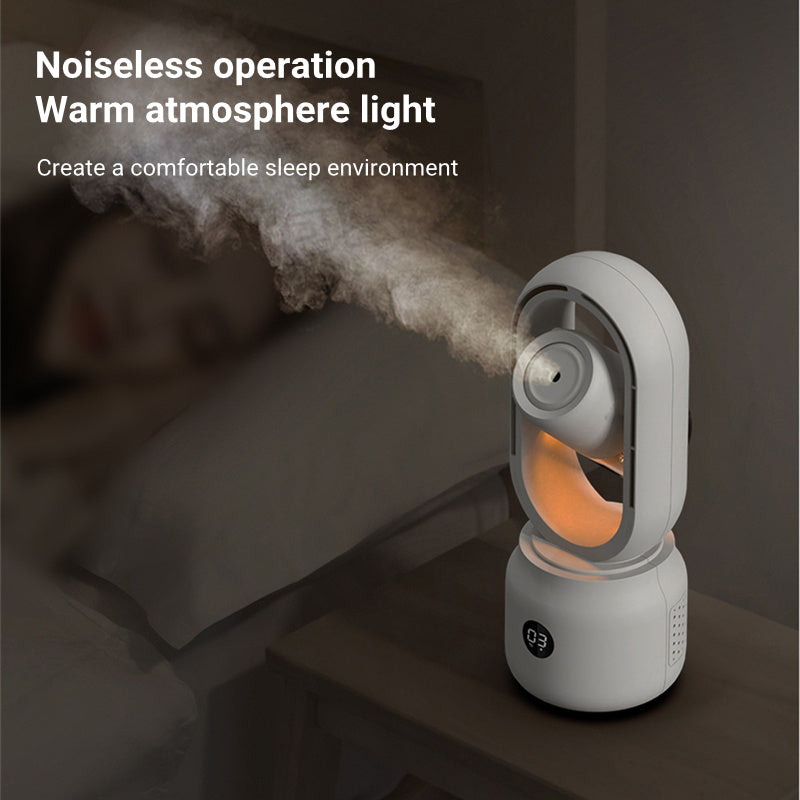 Portable Rechargeable Mist Fan with Humidifier - Stay Cool Anywhere