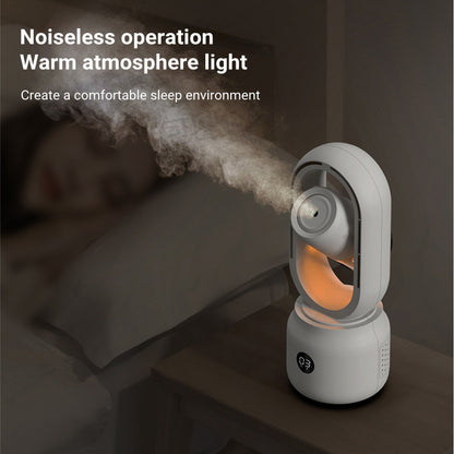 Portable Rechargeable Mist Fan with Humidifier - Stay Cool Anywhere