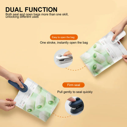Portable Chip Bag Sealer with Vacuum Function – USB Rechargeable