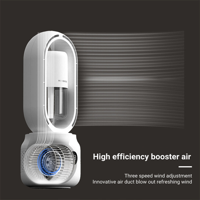 Portable Rechargeable Mist Fan with Humidifier - Stay Cool Anywhere