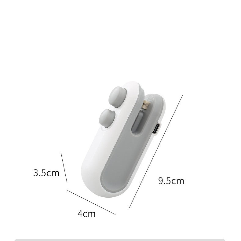 Portable Chip Bag Sealer with Vacuum Function – USB Rechargeable
